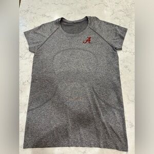 Lulu Lemon Women’s Swiftly Tech Short Sleeve Top - Univ of Alabama- Sz 12